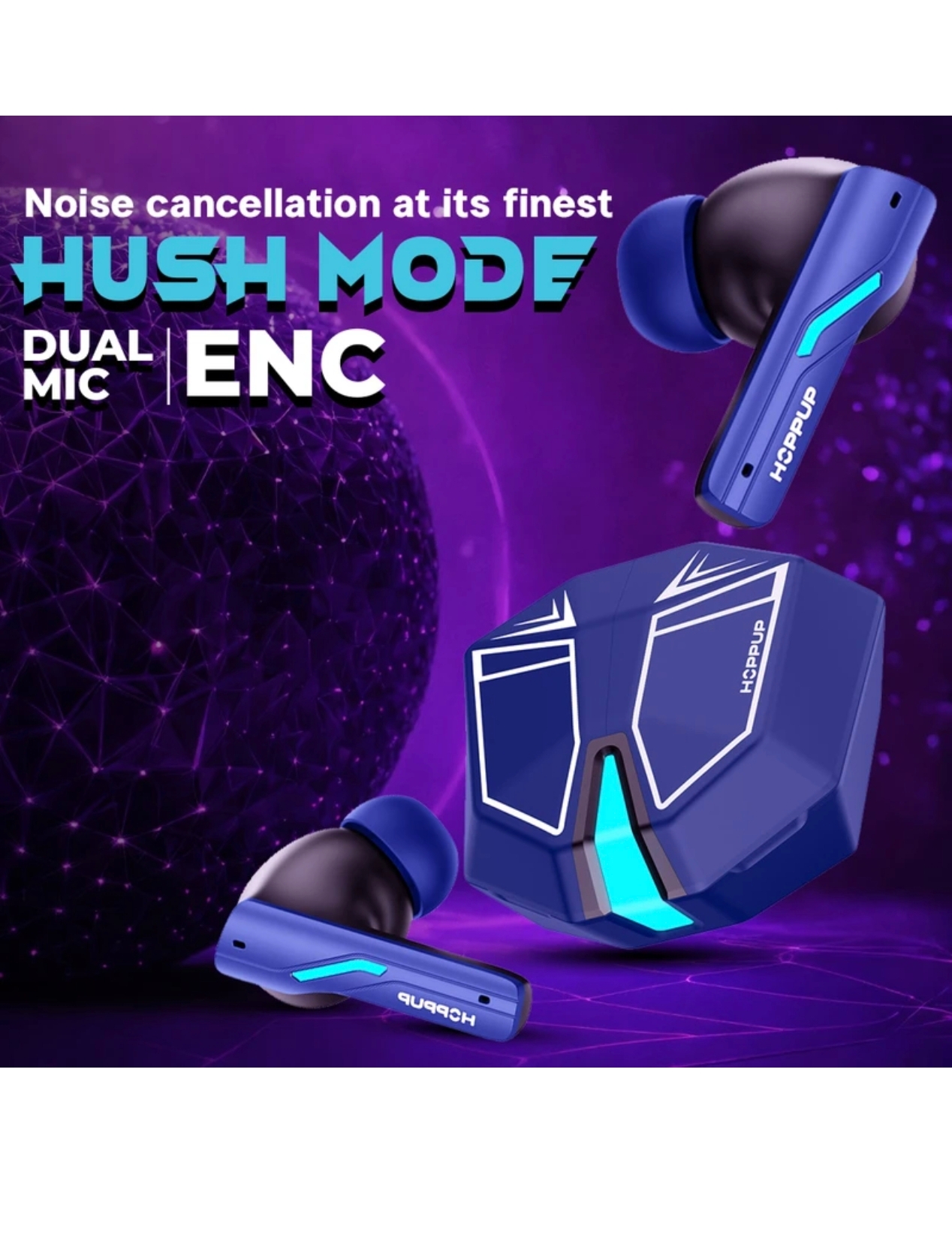 Xo6 Gaming Earbuds with 35MS Low Latency, RGB LED, thumbnail 5